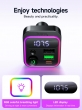 FM трансмиттер HOCO E85 PD20W+QC3.0 Charger in Car BT FM Transmitter черный