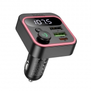 FM трансмиттер HOCO E85 PD20W+QC3.0 Charger in Car BT FM Transmitter черный