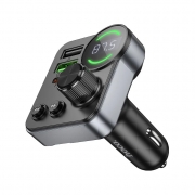 FM трансмиттер HOCO E86 Algeria 48W FM Transmitter черный