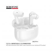 Беспроводные наушники BOROFONE FQ9 Plus Peaceful ANC+ENC белые