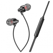 Hoco M90 Delight wire-controlled earphones with microphone black