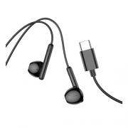 Hoco M93 Type-c joy wire-controlled digital earphones with microphone black