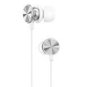 Hoco M96 Platinum universal headphones with microphone,elegant silver		