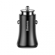 Автомобильное зарядное устройство Baseus Gentleman Smart Car Charger 2 USB 4.8A black