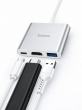 USB-концентратор Hoco HB14 Easy Use 3 в 1, Type-C, HDMI, USB 3.0, PD 67 Вт