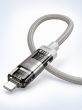 Кабель для зарядки 4 в 1 Hoco U151 Goldsmith USB-A/Type-C - Lightning/Type-C серый