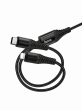 Кабель для зарядки 2 в 1 Hoco X123 Victory Type-C - Lightning/Type-C, 1 м, 3 А