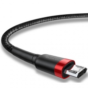 Кабель Baseus Cafule USB - microUSB red+black 1m