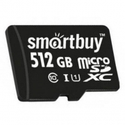 Карта памяти SmartBuy microSDXC Class 10 UHS-I 512GB + SD adapter